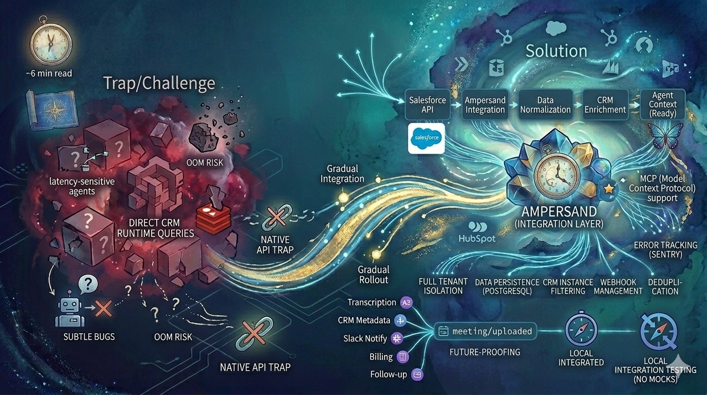 Why We Pull Data Instead of Querying It: Ampersand, MCP, and the CRM Enrichment Trap