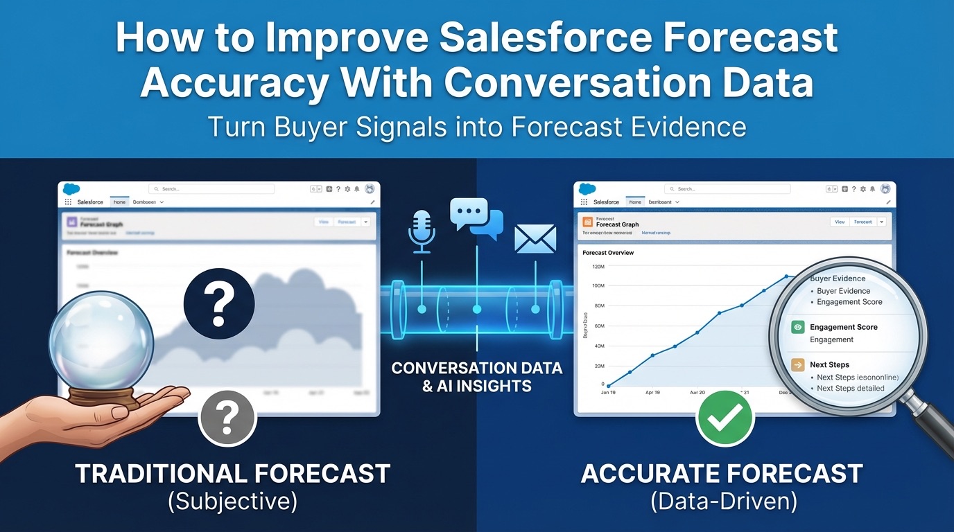 Salesforce Forecast Accuracy: How Conversation Data Fixes It | AmpUp